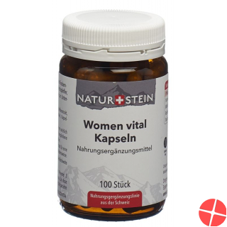 Naturstein Women Vital Kapseln Glas 100 Stück