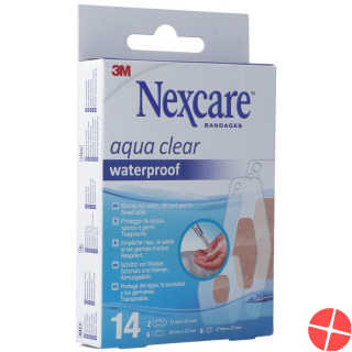 3M Nexcare Aqua Clear Waterproof 3 Groes Ass 14 Stück