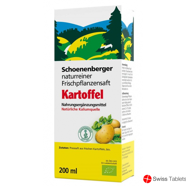 Schönenberger Potato Fresh Plant Juice Organic 200ml buy online