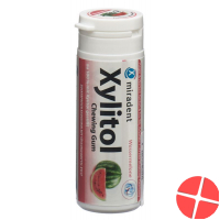 Miradent Xylitol Kaugummi Wassermelone Dose 30 Stück