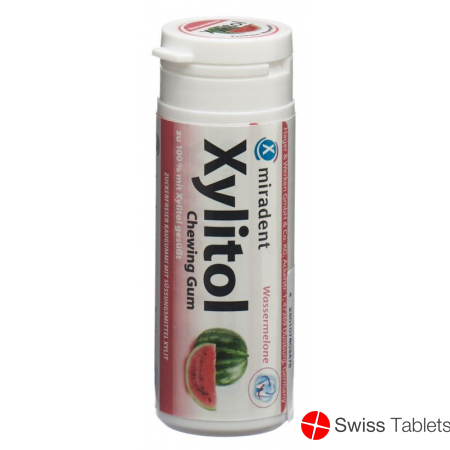 Miradent Xylitol Kaugummi Wassermelone Dose 30 Stück buy online