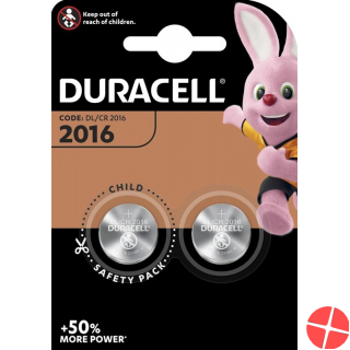 Duracell Batt Cr2016 3v Lithium B2 XL Blister 2 Stück