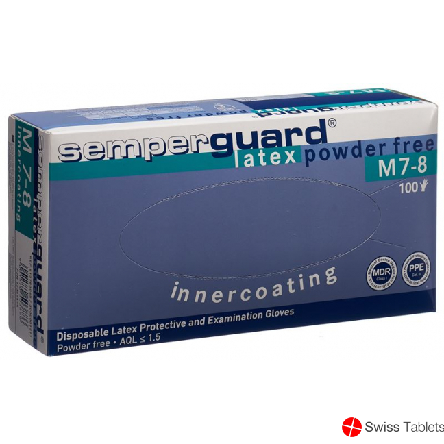 Semperguard Handschuhe Latex Ic M Puderfrei Weiss 100 Stück buy online