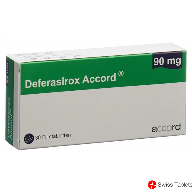 Deferasirox Accord Filmtabletten 90mg 30 Stück buy online