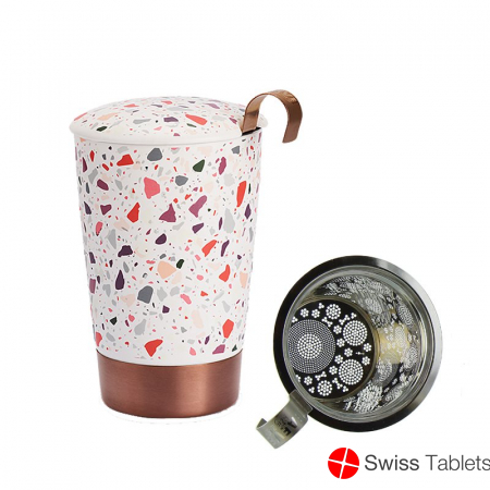 Herboristeria Terrazzo teacup with strainer buy online