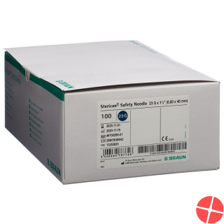 Sterican Safety G23 0.6x40mm Blau 100 Stück