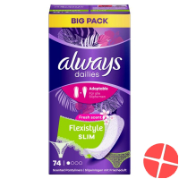 Always Panty liner Flexistyle Slim Fresh Bigpack 74 piece