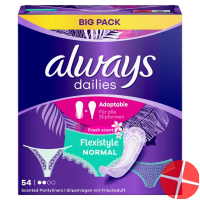 Always Panty liner Flexistyle Normal Fresh Bigpack 54 pieces