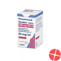 Pemetrexed Sandoz Conc. Infusionskonzentrat 500mg/20ml Ampullen