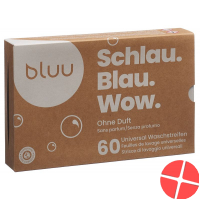 Bluu Waschstreifen ohne Duft 60 Stück