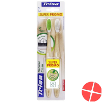 Trisa Natural Clean Holzzahnbürste Soft Duo 2 Stück