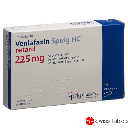 Venlafaxin Spirig HC Retard Kapseln 225mg Neu 28 Stück buy online