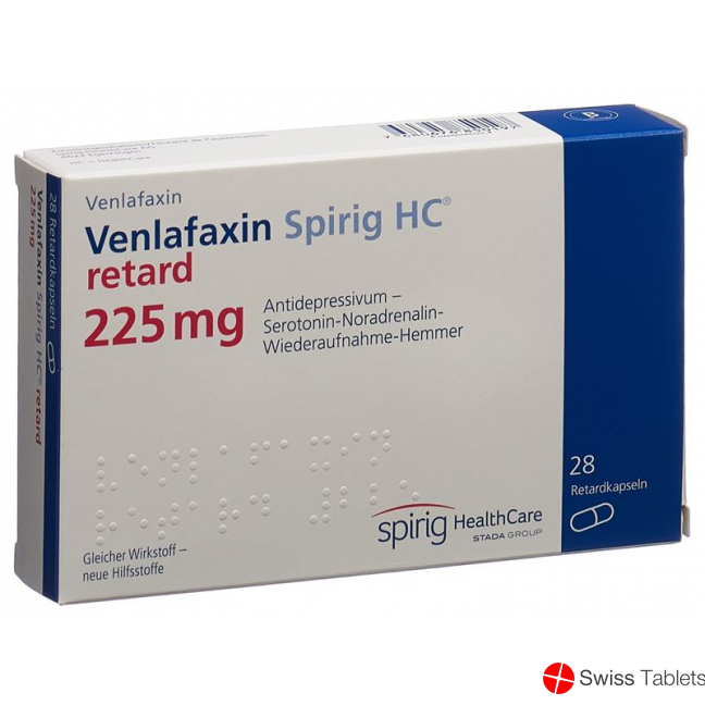 Venlafaxin Spirig HC Retard Kapseln 225mg Neu 28 Stück buy online