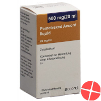 Pemetrexed Accord Liquid 500mg/20ml Durchstechflasche Pemetrexed Accord Liquid 500mg/20ml Durchstechflasche