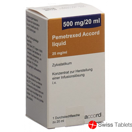 Pemetrexed Accord Liquid 500mg/20ml Durchstechflasche buy online