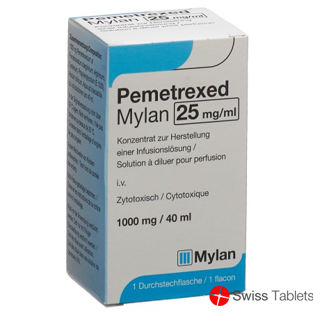 Pemetrexed Mylan Infusionskonzentrat 1000mg/40ml Durchstechflasche buy online