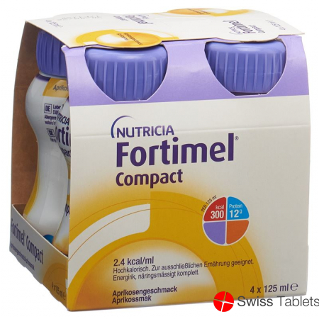Fortimel Compact Aprikose (neu) 4 Flasche 125ml buy online