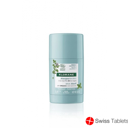 Klorane Water Mint Organic Stick Face Mask 25ml buy online