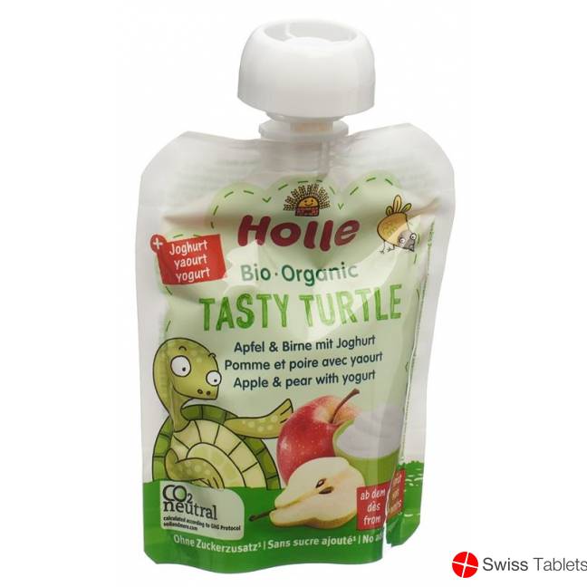 Holle Tasty Turtle Apfel&birne mit Joghurt 85g buy online