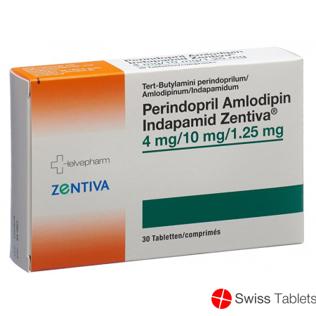 Perindo Amlo Indap Zentiva Tabletten 4/10/1.25mg 30 Stück buy online