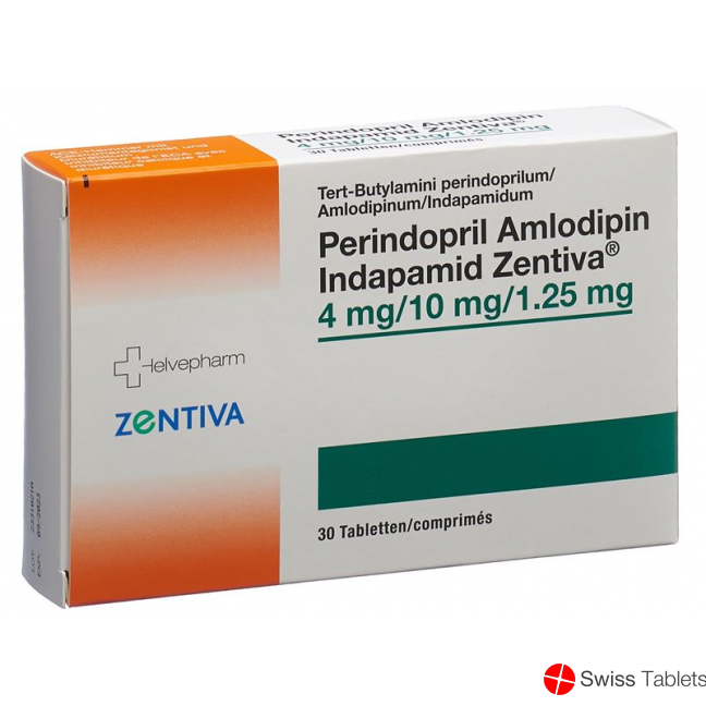Perindo Amlo Indap Zentiva Tabletten 4/10/1.25mg 30 Stück buy online