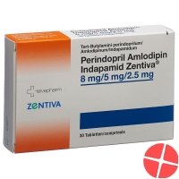 Perindo Amlo Indap Zentiva Tabletten 8/5/2.5mg 30 Stück