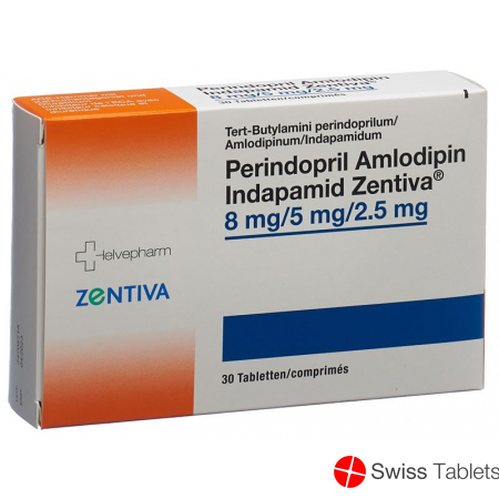 Perindo Amlo Indap Zentiva Tabletten 8/5/2.5mg 30 Stück buy online