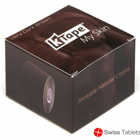 K-tape My Skin 5cmx5m Very Dark Brown Rolle buy online