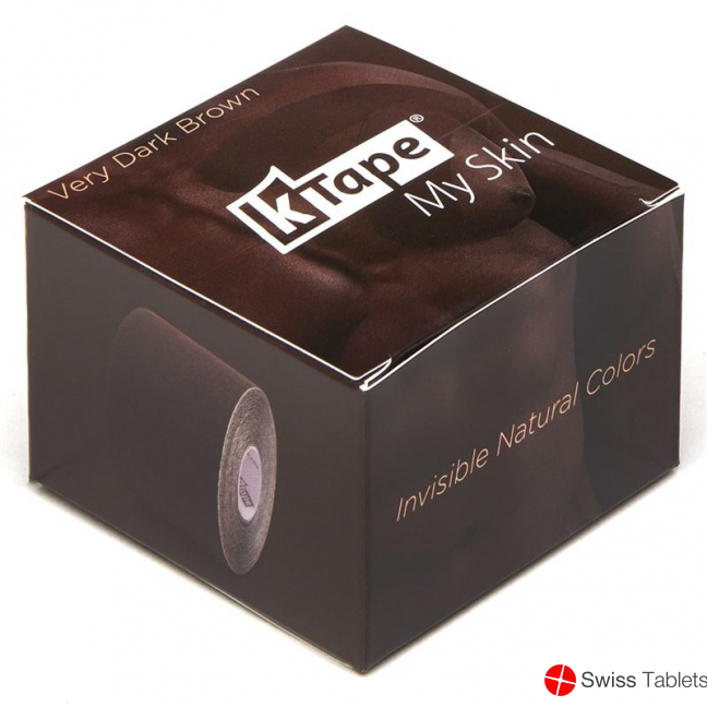 K-tape My Skin 5cmx5m Very Dark Brown Rolle buy online
