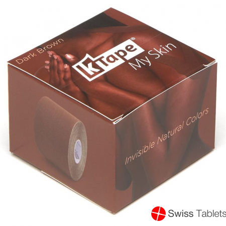 K-tape My Skin 5cmx5m Dark Brown Rolle buy online