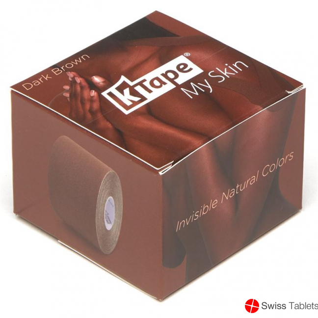 K-tape My Skin 5cmx5m Dark Brown Rolle buy online