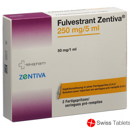Fulvestrant Zentiva 250mg/5ml 2 Fertigspritzen 5ml buy online