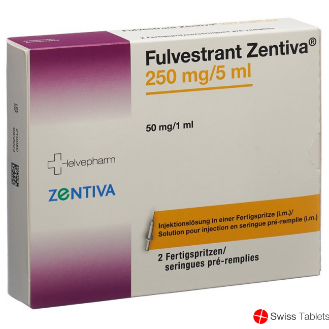 Fulvestrant Zentiva 250mg/5ml 2 Fertigspritzen 5ml buy online