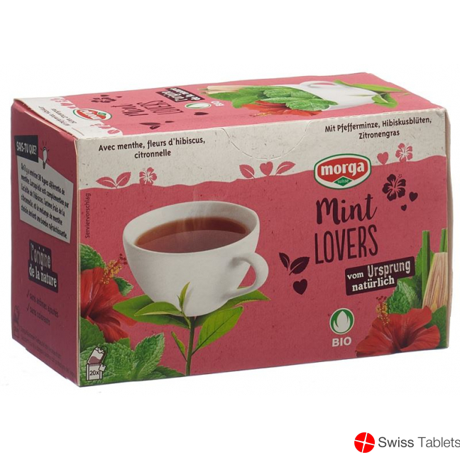 Morga Mint Lovers Tee M/h Bio Knospe Beutel 20 Stück buy online Morga Mint Lovers Tee M/h Bio Knospe Beutel 20 Stück buy online