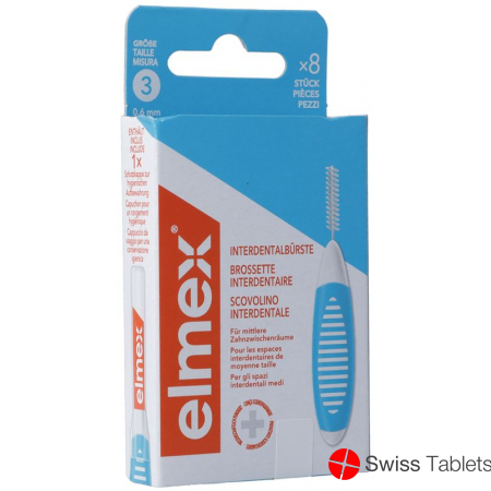 Elmex Interdental Brushes 0.6mm Blue 6 pieces buy online