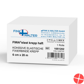 Fiwa Elastisch Fixierbinden Krepp Haft 6cmx20m