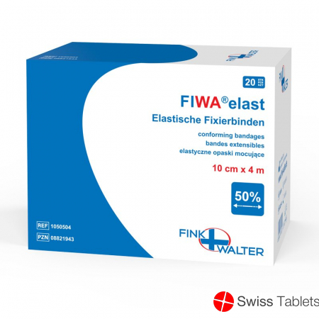 Fiwa Elastisch Fixierbinden 10cmx4m Rolle 20 Stück buy online