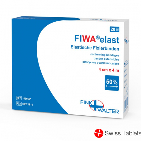 Fiwa Elastisch Fixierbinden 4cmx4m Rolle 20 Stück buy online