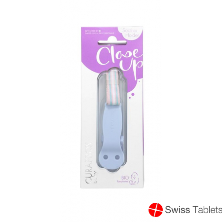 Curaprox baby pacifier holder light blue buy online