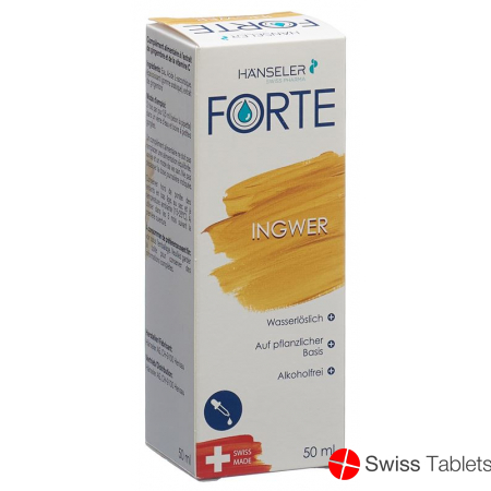 Hänseler Forte Ginger bottle with pipette 50ml buy online