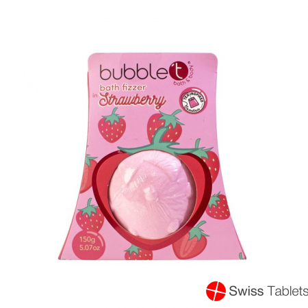 Bubble T Fruitea Bath Fizzer Strawberry 150g buy online