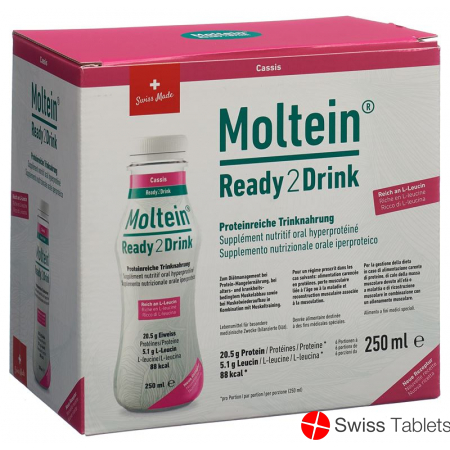 Moltein Ready2drink Cassis 6 Flasche 250ml buy online