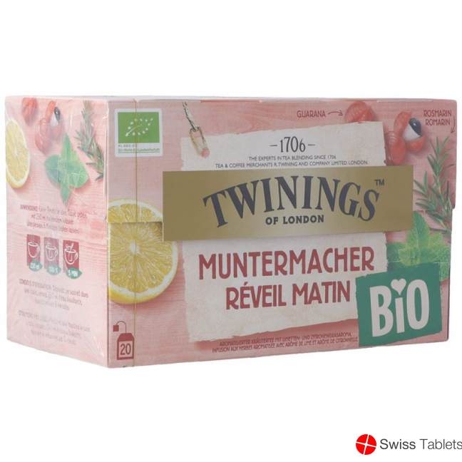 Twinings Muntermacher Bio 20 Beutel 1.9g buy online