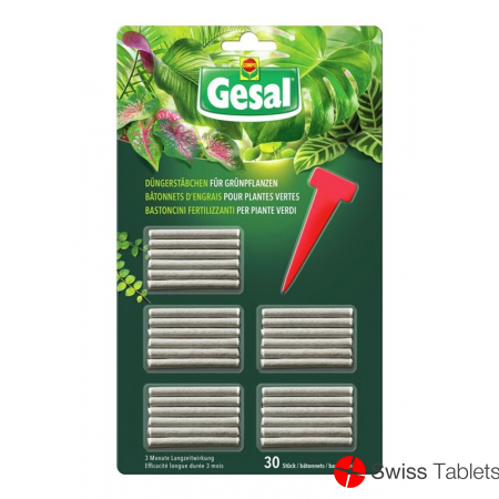 Gesal Duengerstäbchen für Grünpflanzen 30 Stück buy online