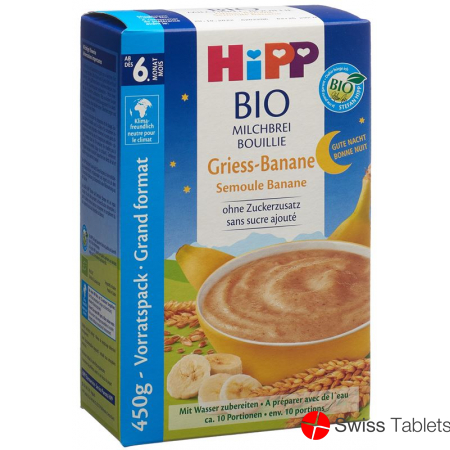 Hipp Gute Nacht Bio Milchbr Griess Ban (neu) 450g buy online