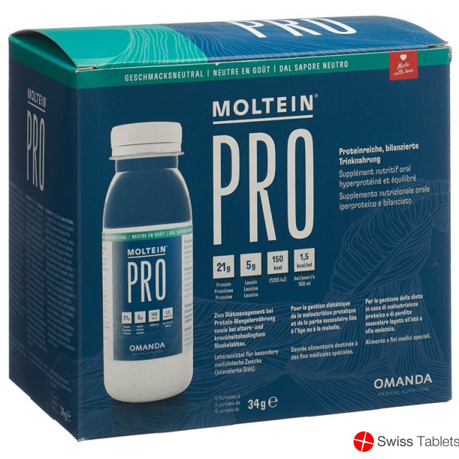 Moltein Pro 1.5 Neutral 6 Flasche 34g buy online