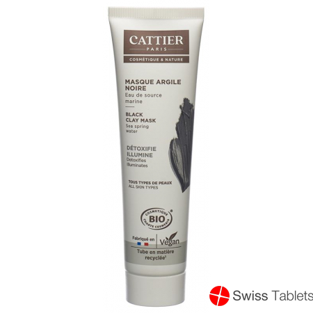 Cattier Soins Visage Masque Argile Noire 100ml buy online