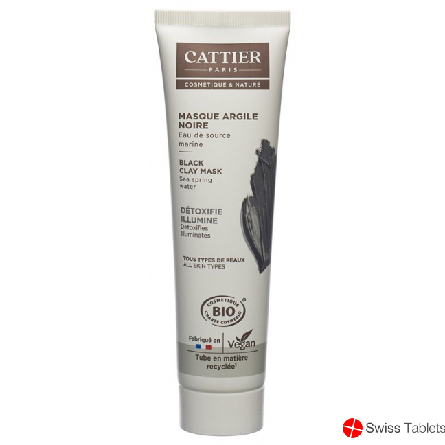 Cattier Soins Visage Masque Argile Noire 100ml buy online