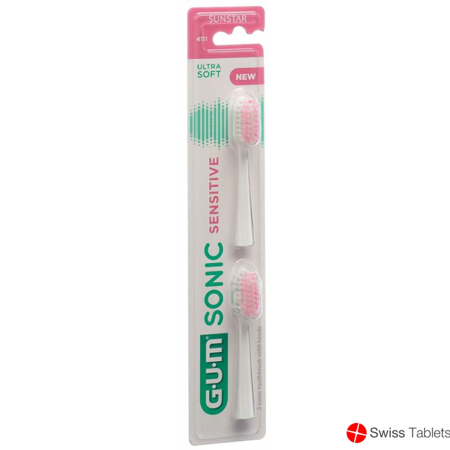 Gum Sonic Sensitive Ersatzköpfe Weiss 2 Stück buy online