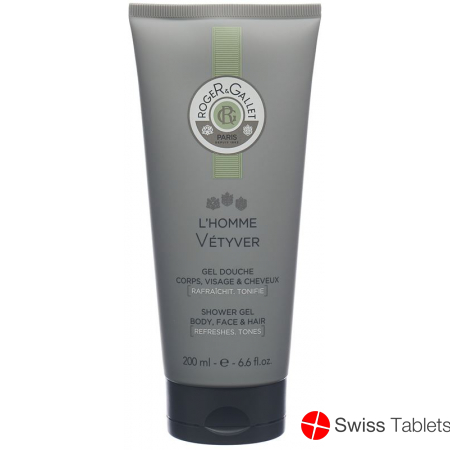 Roger Gallet L'homme Vetyver Shower Gel 200ml buy online